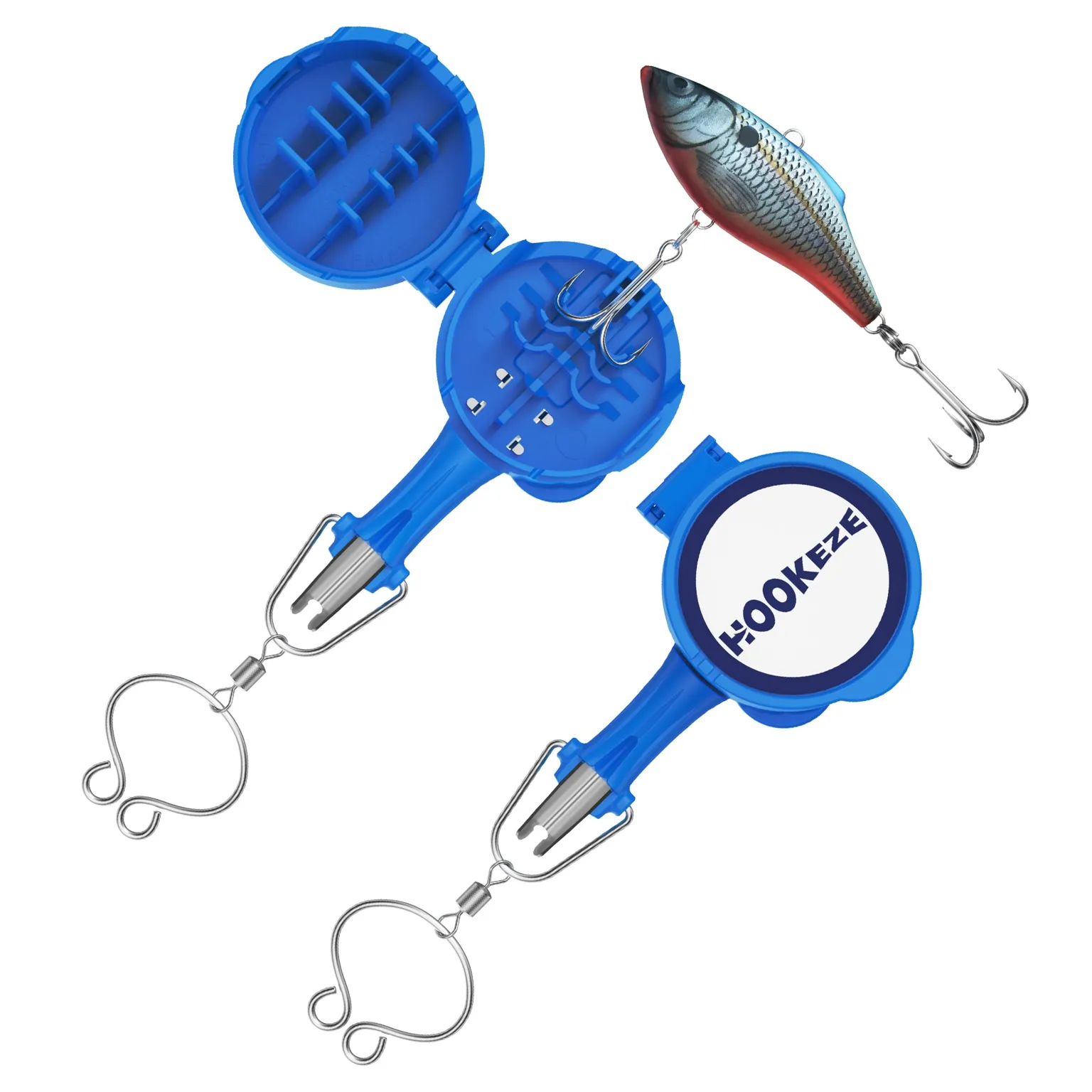HookEze Fishing Knot Treble Hook Tying Tool | Pack of 2