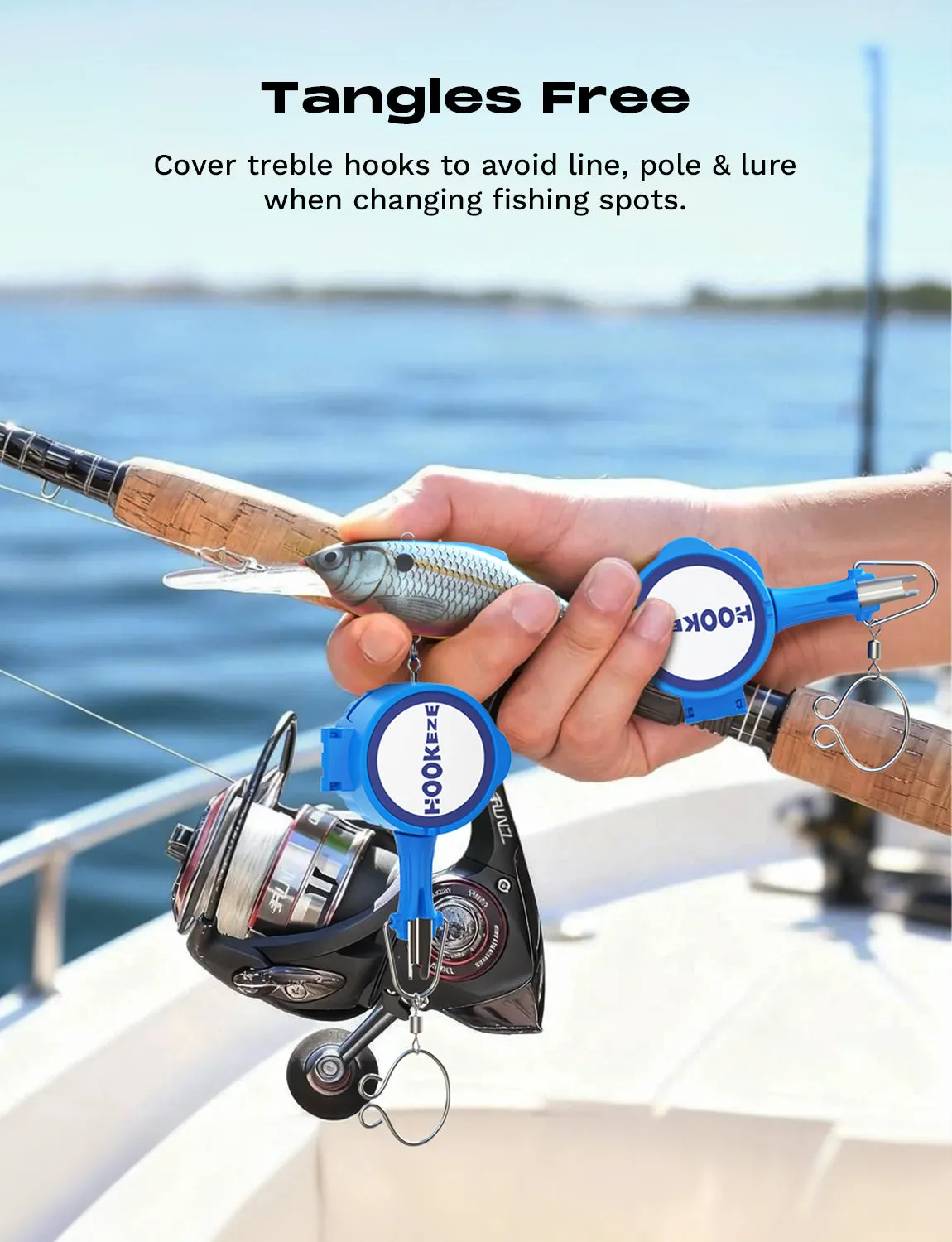 HookEze Fishing Knot Treble Hook Tying Tool | Pack of 2