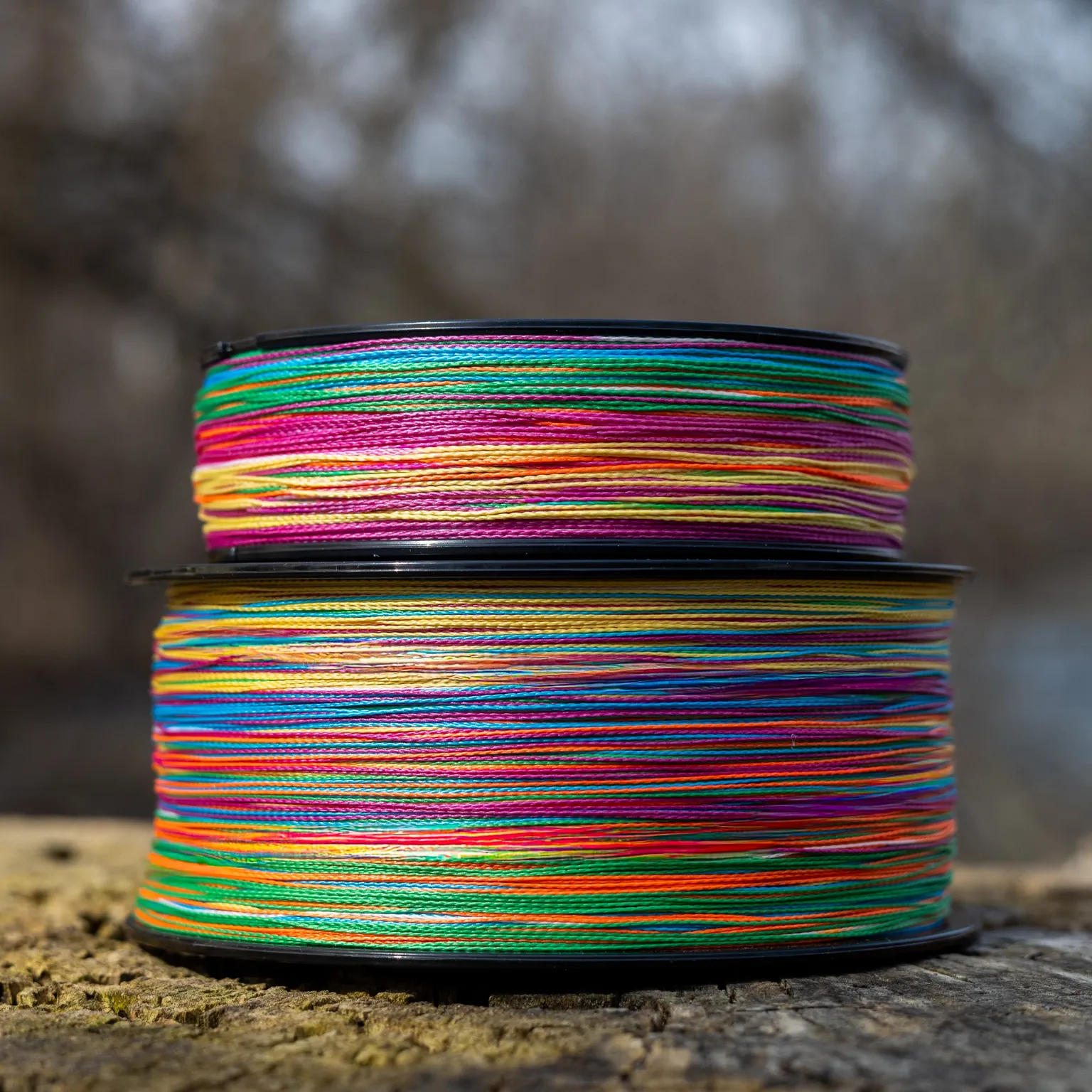 Reaction Tackle Braided Fishing Line - Multi-Color